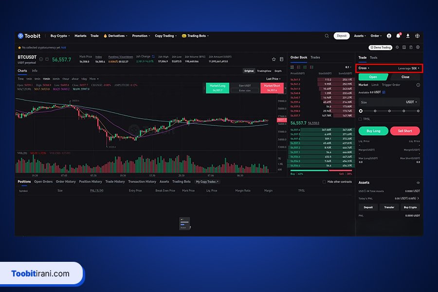 آموزش کامل استفاده از لوریج در معاملات توبیت