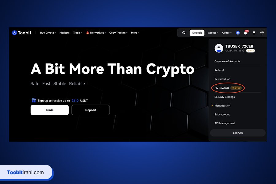 چگونه پاداش معاملات آتی را در صرافی توبیت پیدا کنیم؟(وب)