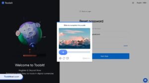 بازیابی رمز عبور حساب Toobit